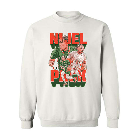 Miami - NCAA Men's Basketball : Nijel Pack - Crewneck Sweatshirt-0