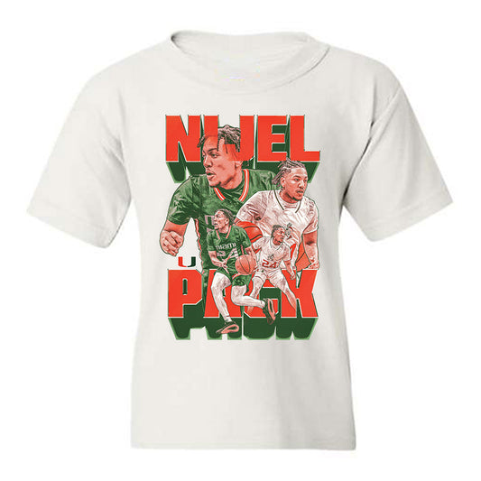 Miami - NCAA Men's Basketball : Nijel Pack - Youth T-Shirt-0