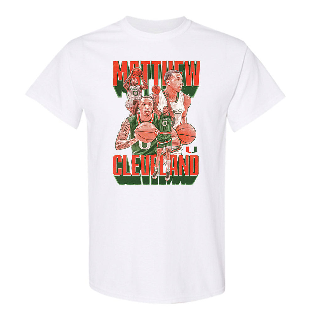 Miami - NCAA Men's Basketball : Matthew Cleveland - T-Shirt Player Collage-0