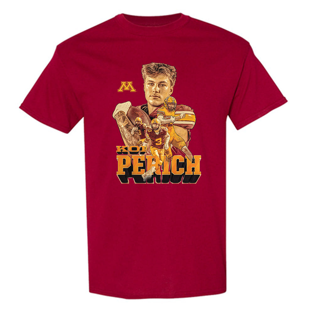 Minnesota - NCAA Football : Koi Perich - Player Collage T-Shirt