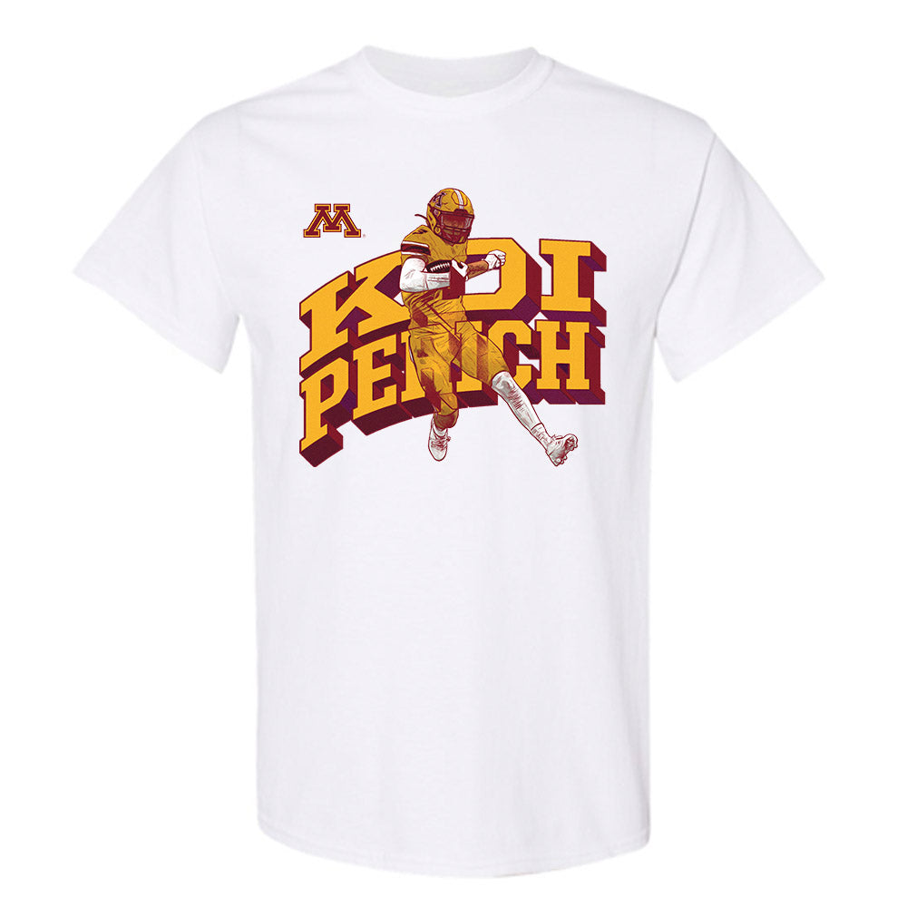 Minnesota - NCAA Football : Koi Perich - Individual Caricature T-Shirt