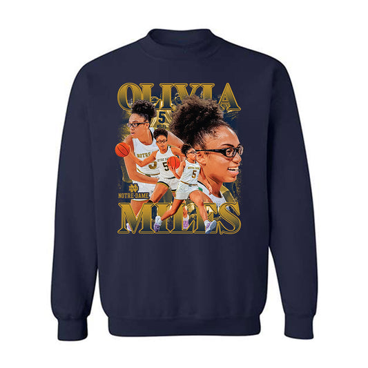 Notre Dame - NCAA Women's Basketball : Olivia Miles - Player Collage Crewneck Sweatshirt