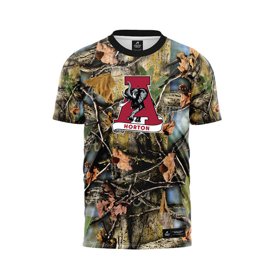 Alabama - NCAA Football : Isaiah Horton - Sand Camo Premium Activewear T-Shirt-0