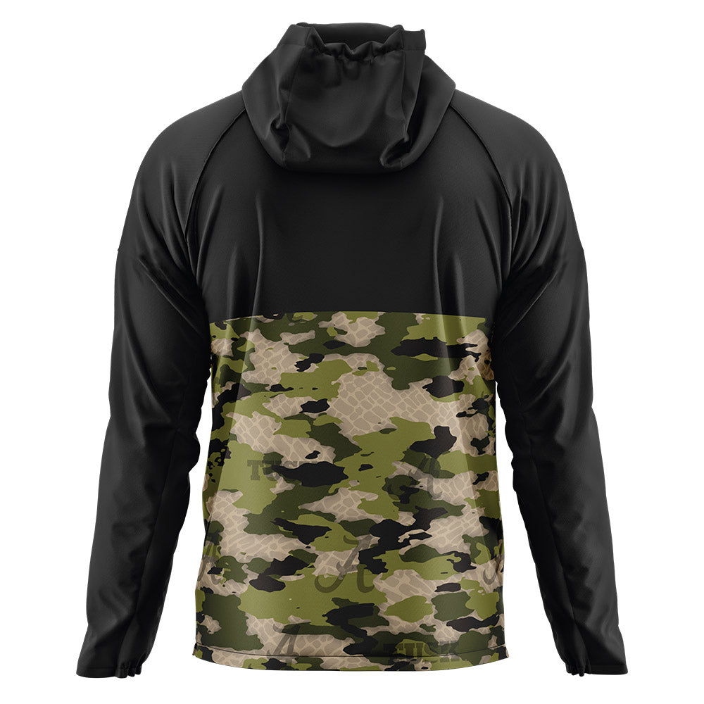 Alabama - Tusk Camo Script A Quarter Zip Windbreaker-1