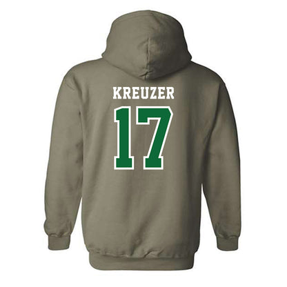 EMich - NCAA Baseball : Niko Kreuzer - Classic Shersey Hooded Sweatshirt-1