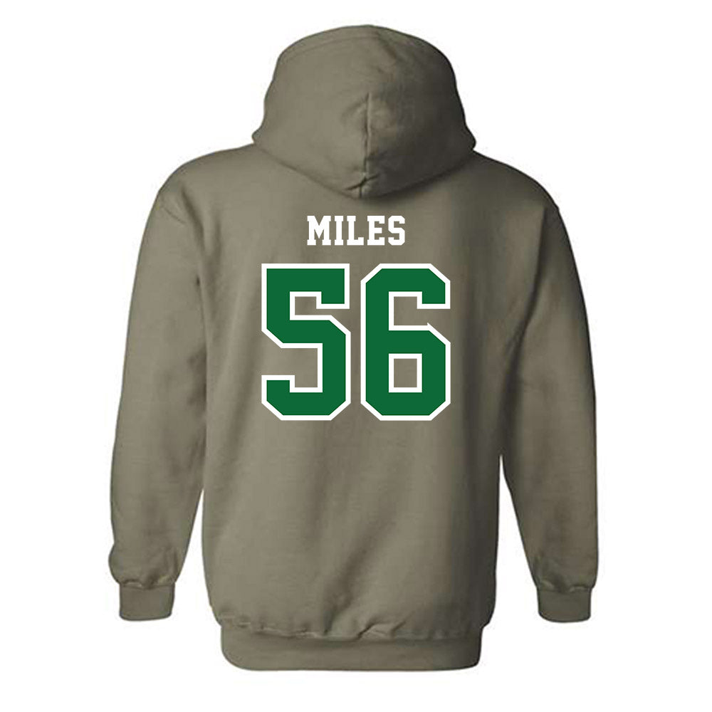 EMich - NCAA Football : Sterling Miles - Classic Shersey Hooded Sweatshirt-1