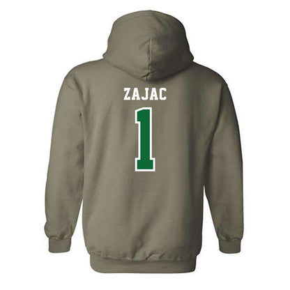 EMich - NCAA Women's Basketball : Alli Zajac - Classic Shersey Hooded Sweatshirt-1