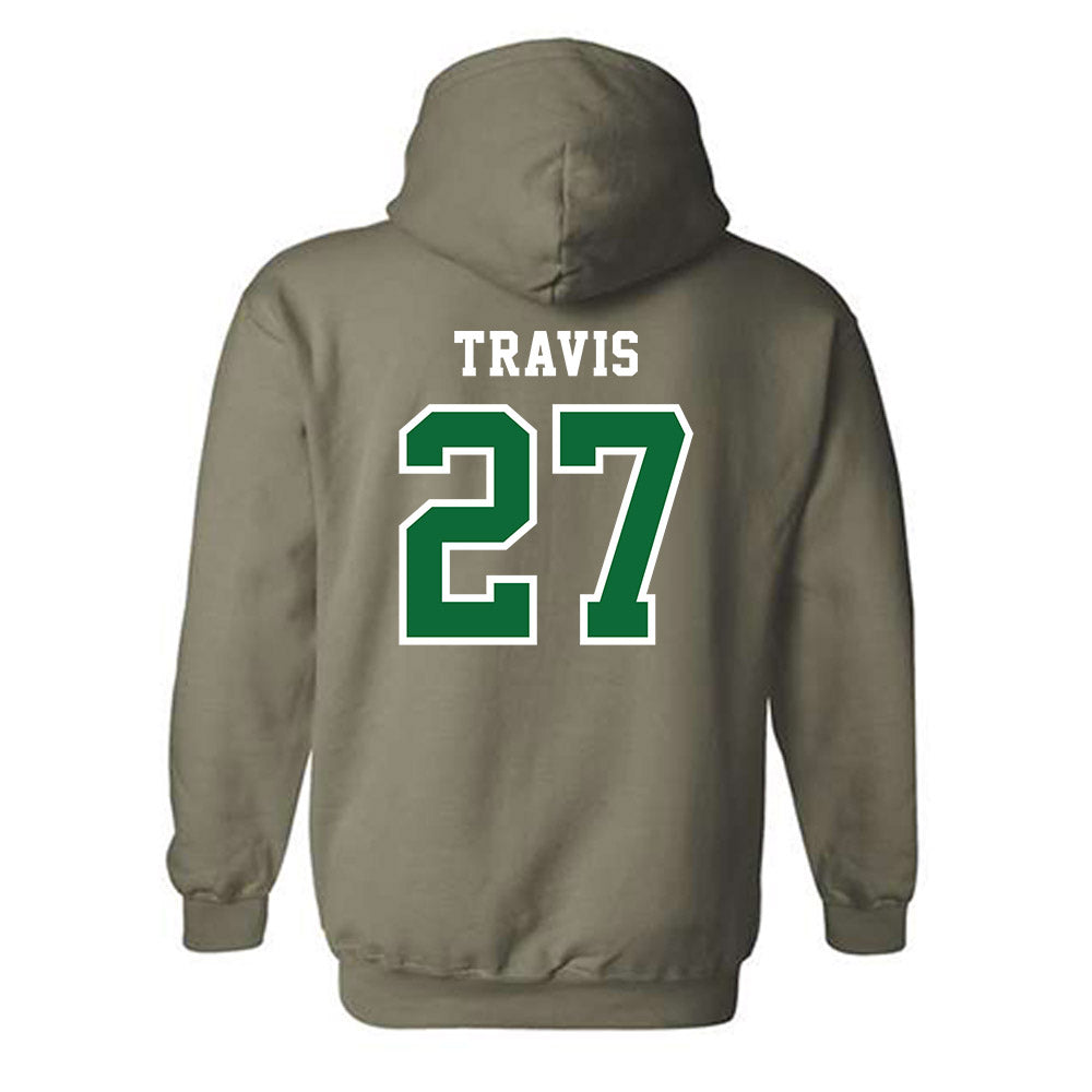 EMich - NCAA Baseball : Harrison Travis - Classic Shersey Hooded Sweatshirt-1