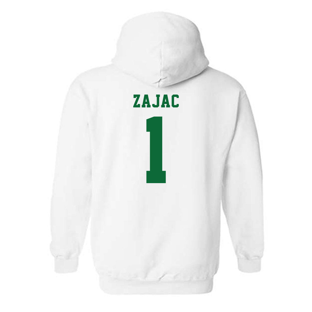 EMich - NCAA Women's Basketball : Alli Zajac - Classic Shersey Hooded Sweatshirt-1