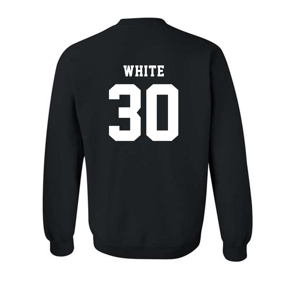 EMich - NCAA Baseball : Carter White - Classic Shersey Crewneck Sweatshirt-1