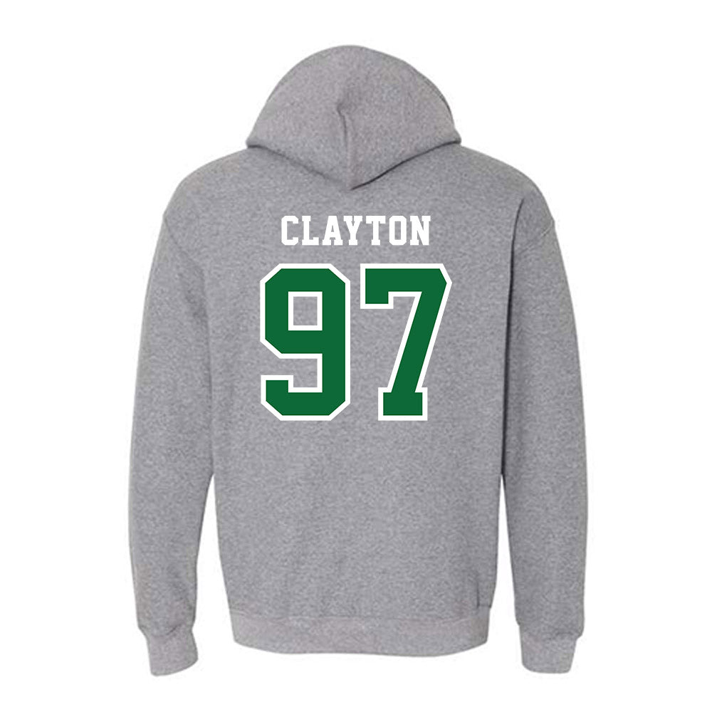 EMich - NCAA Football : Duke Clayton - Classic Shersey Hooded Sweatshirt-1