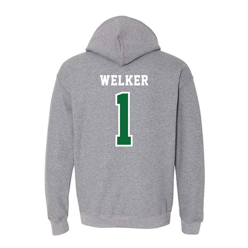EMich - NCAA Women's Volleyball : Hatteras Welker - Classic Shersey Hooded Sweatshirt-1