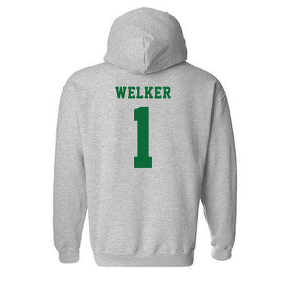 EMich - NCAA Women's Volleyball : Hatteras Welker - Classic Shersey Hooded Sweatshirt-1