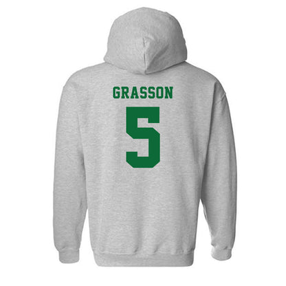 EMich - NCAA Women's Volleyball : Ella Grasson - Classic Shersey Hooded Sweatshirt-1
