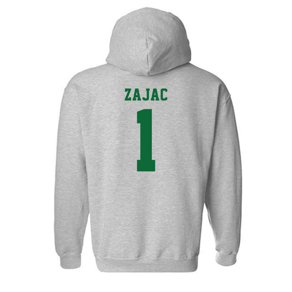 EMich - NCAA Women's Basketball : Alli Zajac - Classic Shersey Hooded Sweatshirt-1