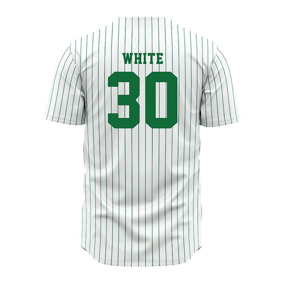 EMich - NCAA Baseball : Carter White - White Jersey-1