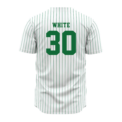 EMich - NCAA Baseball : Carter White - White Jersey-1