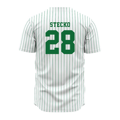 EMich - NCAA Baseball : Ty Stecko - White Jersey-1