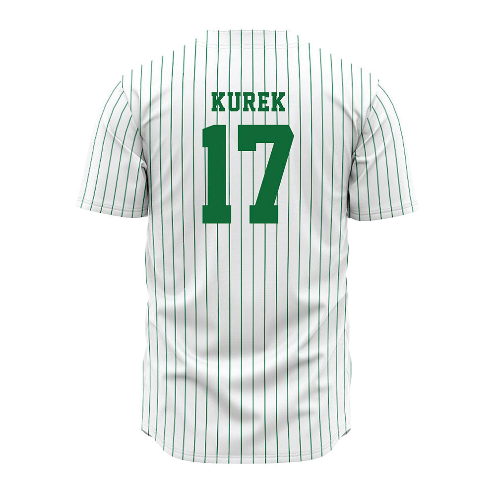 EMich - NCAA Baseball : Ezra Kurek - White Jersey-1