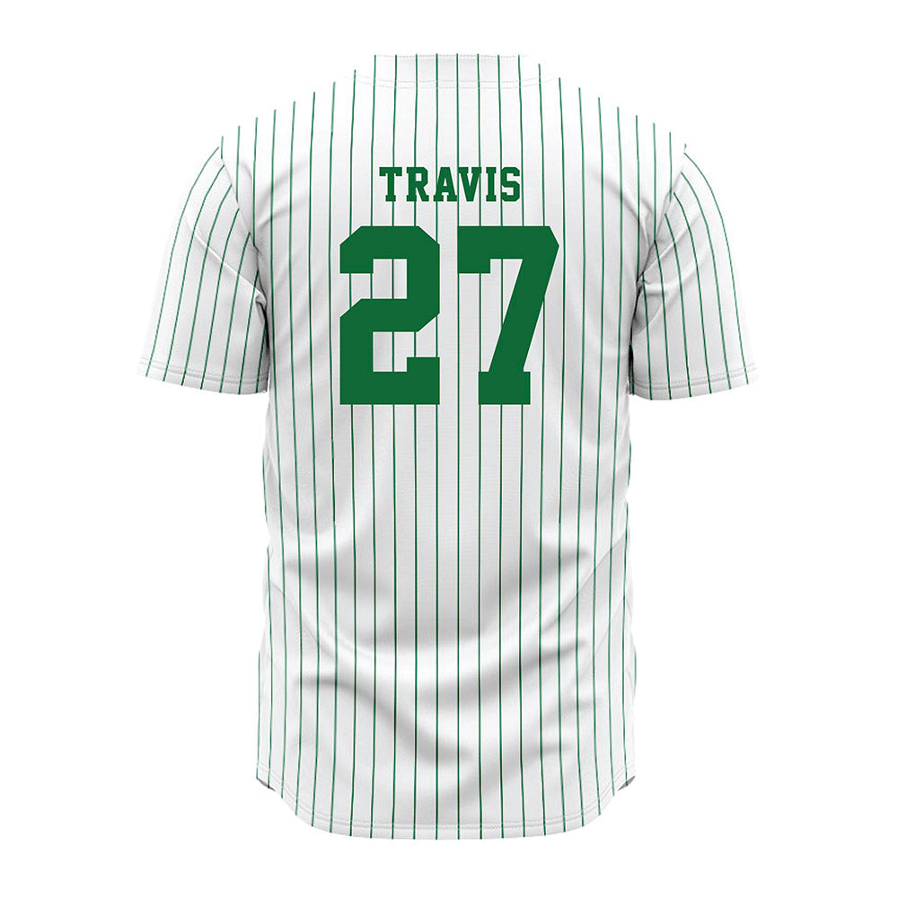 EMich - NCAA Baseball : Harrison Travis - White Jersey-1