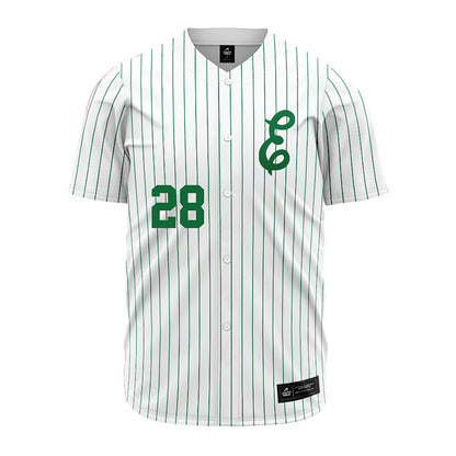 EMich - NCAA Baseball : Ty Stecko - White Jersey-0