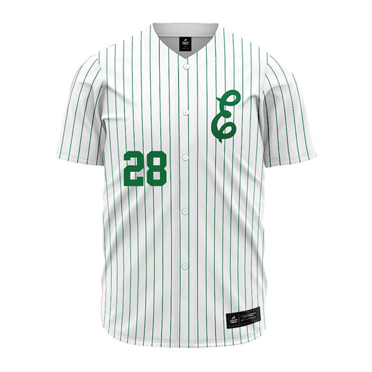 EMich - NCAA Baseball : Ty Stecko - White Jersey-0