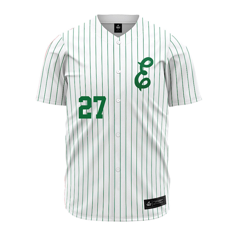 EMich - NCAA Baseball : Harrison Travis - White Jersey-0