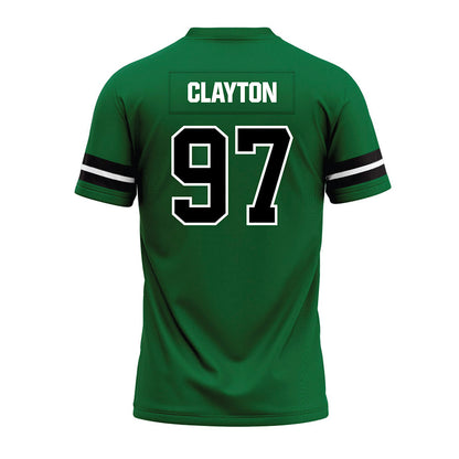 EMich - NCAA Football : Duke Clayton - Green Premium Football Jersey-1