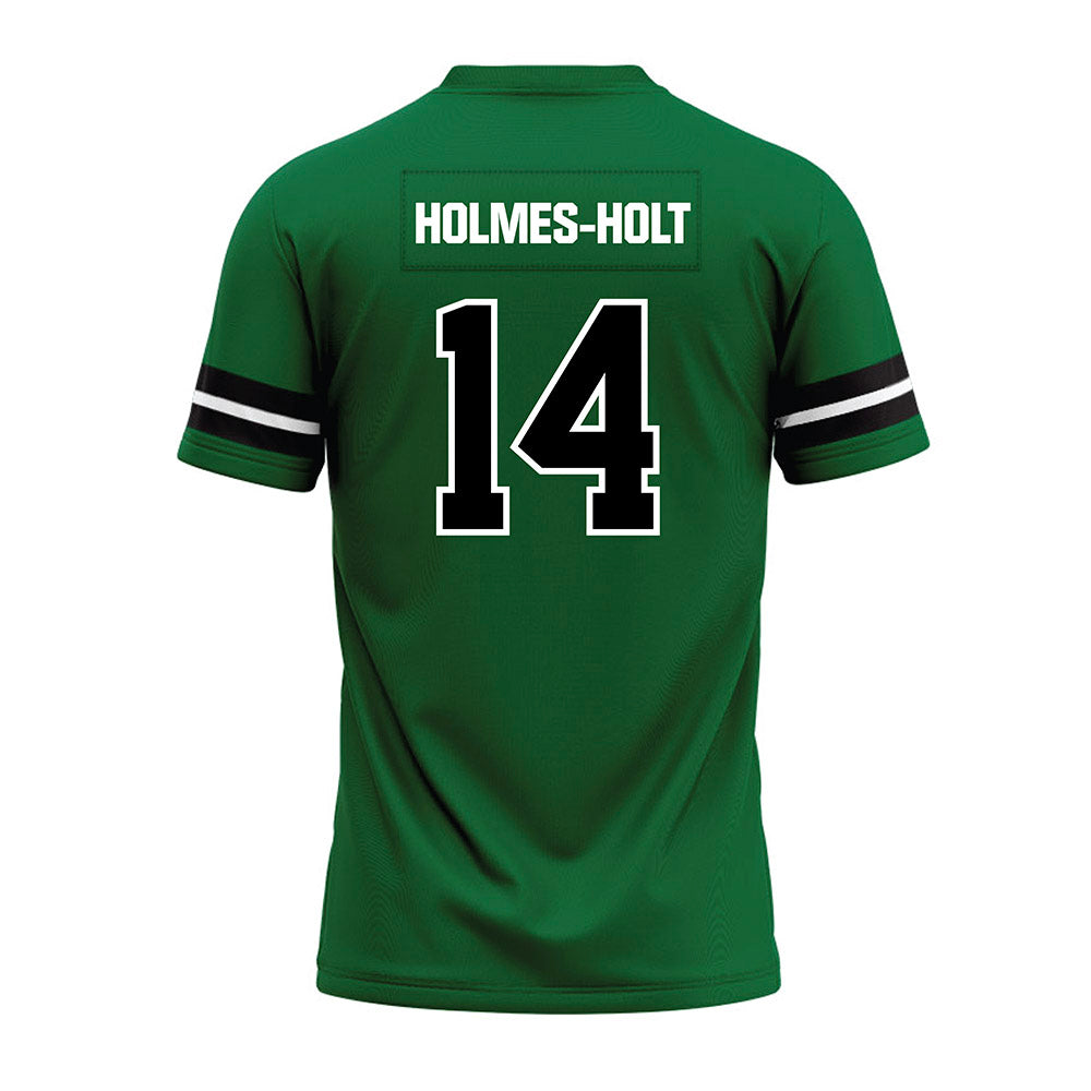 EMich - NCAA Football : Elijah Holmes-Holt - Green Premium Football Jersey-1