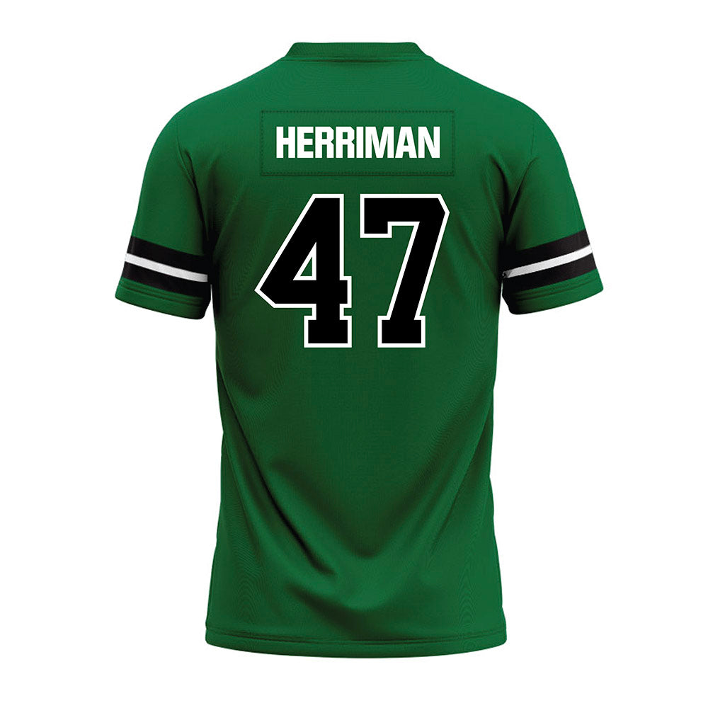 EMich - NCAA Football : Carter Herriman - Green Premium Football Jersey-1