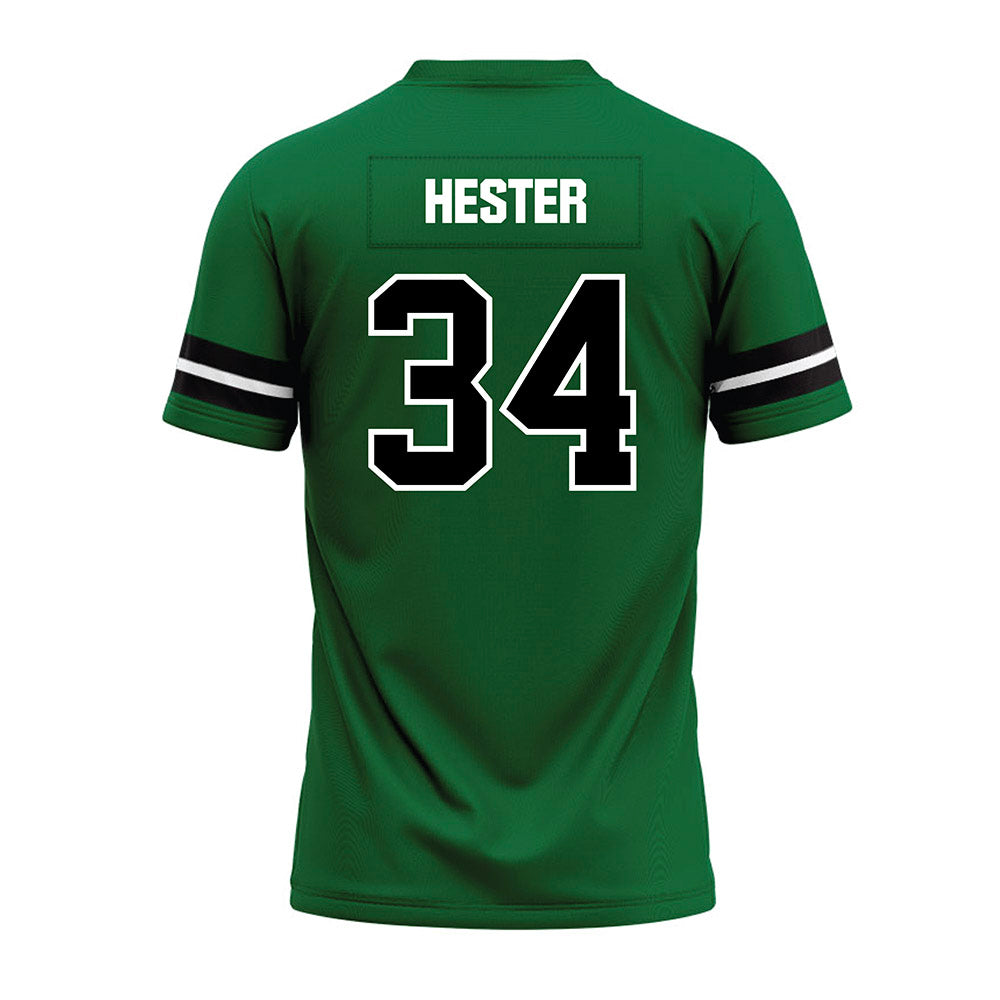 EMich - NCAA Football : Ray Hester - Green Premium Football Jersey-1