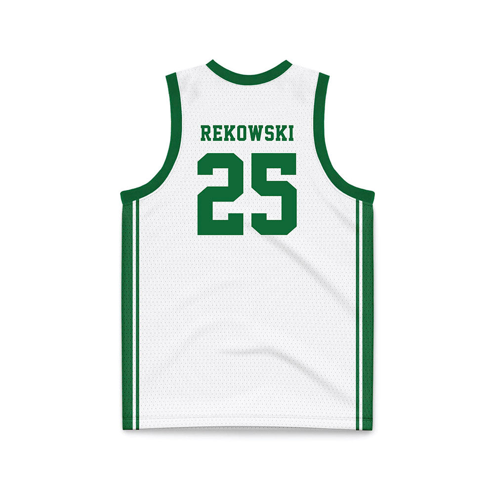 EMich - NCAA Women's Basketball : Sarah Rekowski - White Basketball Jersey-1