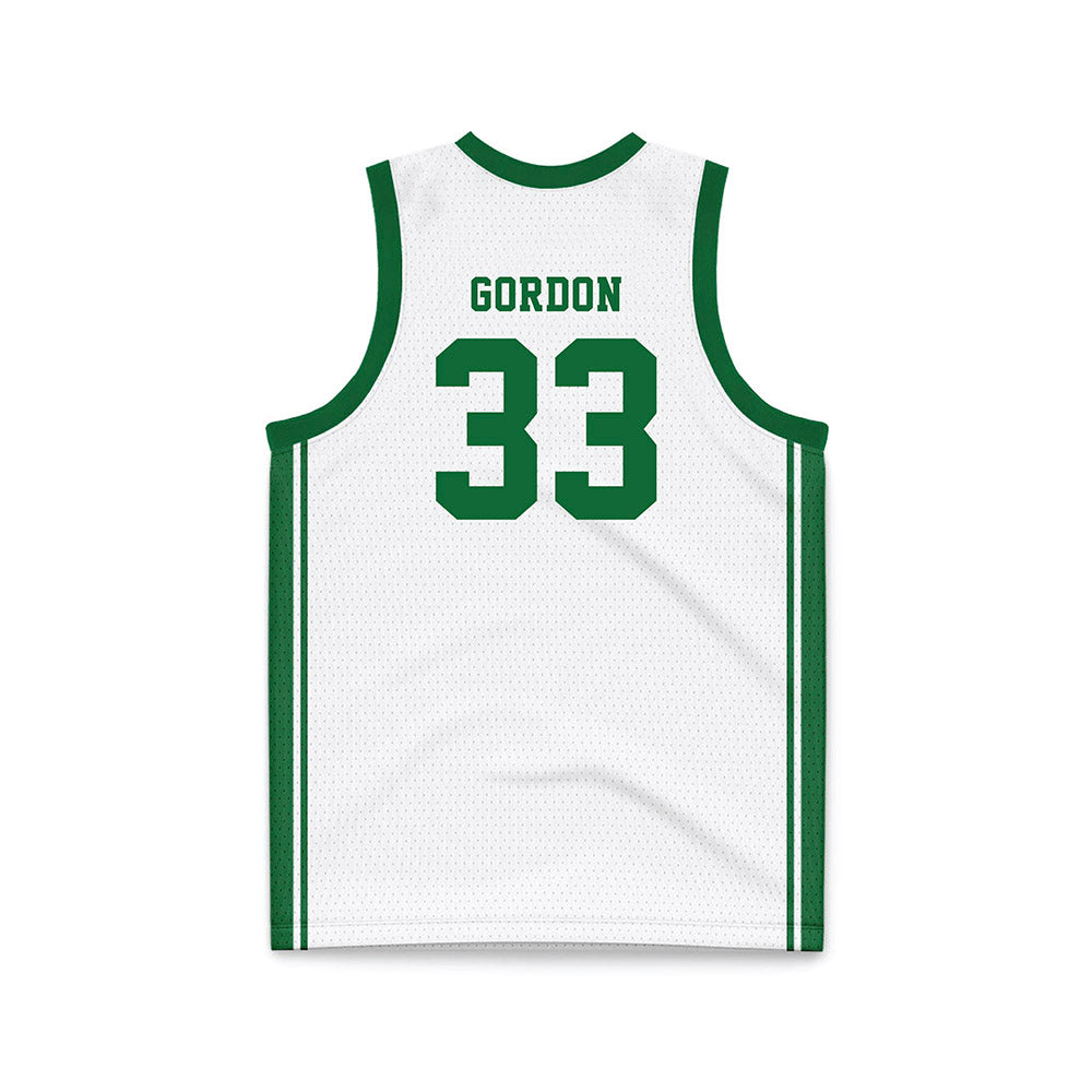 EMich - NCAA Women's Basketball : Adrena Gordon - White Basketball Jersey-1