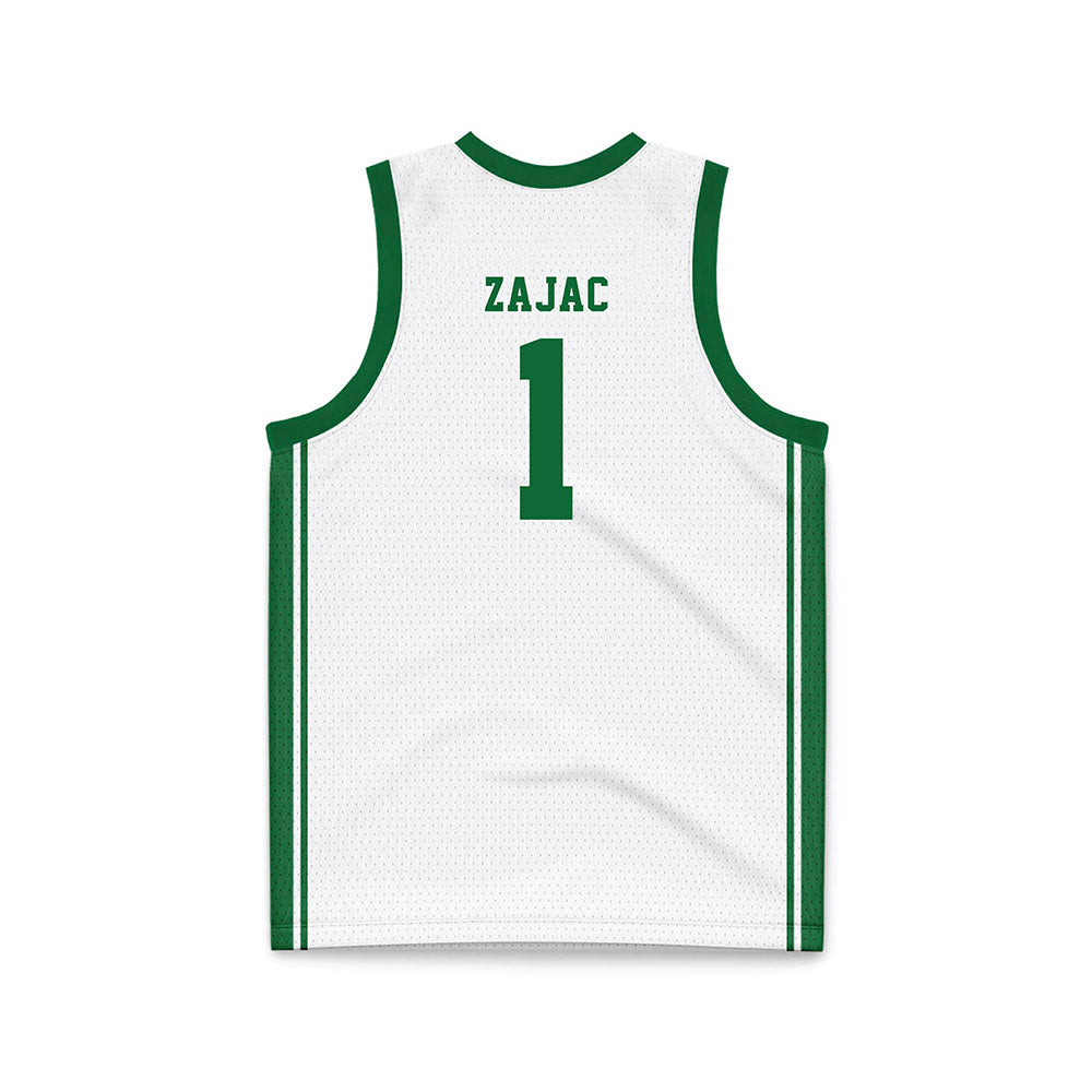 EMich - NCAA Women's Basketball : Alli Zajac - White Basketball Jersey-1