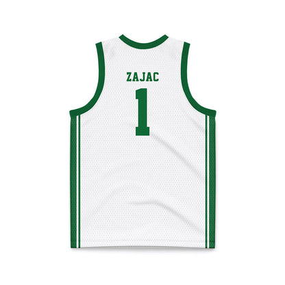 EMich - NCAA Women's Basketball : Alli Zajac - White Basketball Jersey-1