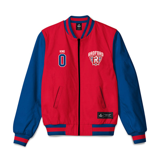 Radford - NCAA Men's Basketball : LaDavian King - Bomber Jacket-0