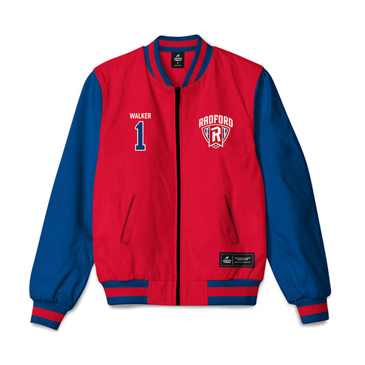 Radford - NCAA Men's Basketball : Zion Walker - Bomber Jacket-0