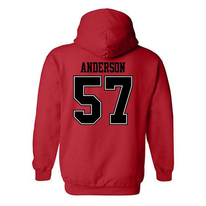 Valdosta State - NCAA Football : Wyatt Anderson - Classic Shersey Hooded Sweatshirt-1