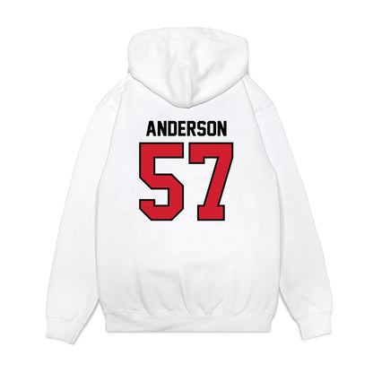 Valdosta State - NCAA Football : Wyatt Anderson - Classic Shersey Hooded Sweatshirt-1