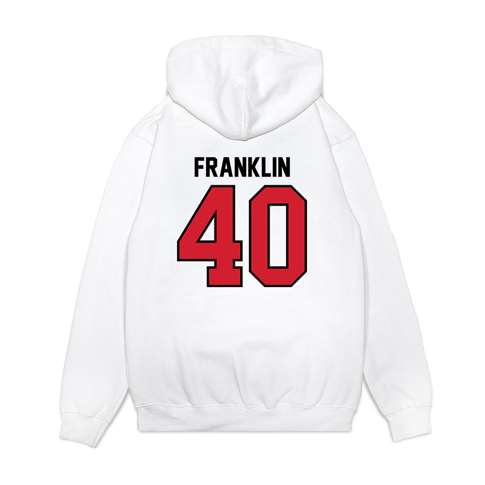 Valdosta State - NCAA Football : Javerius Franklin - Classic Shersey Hooded Sweatshirt-1