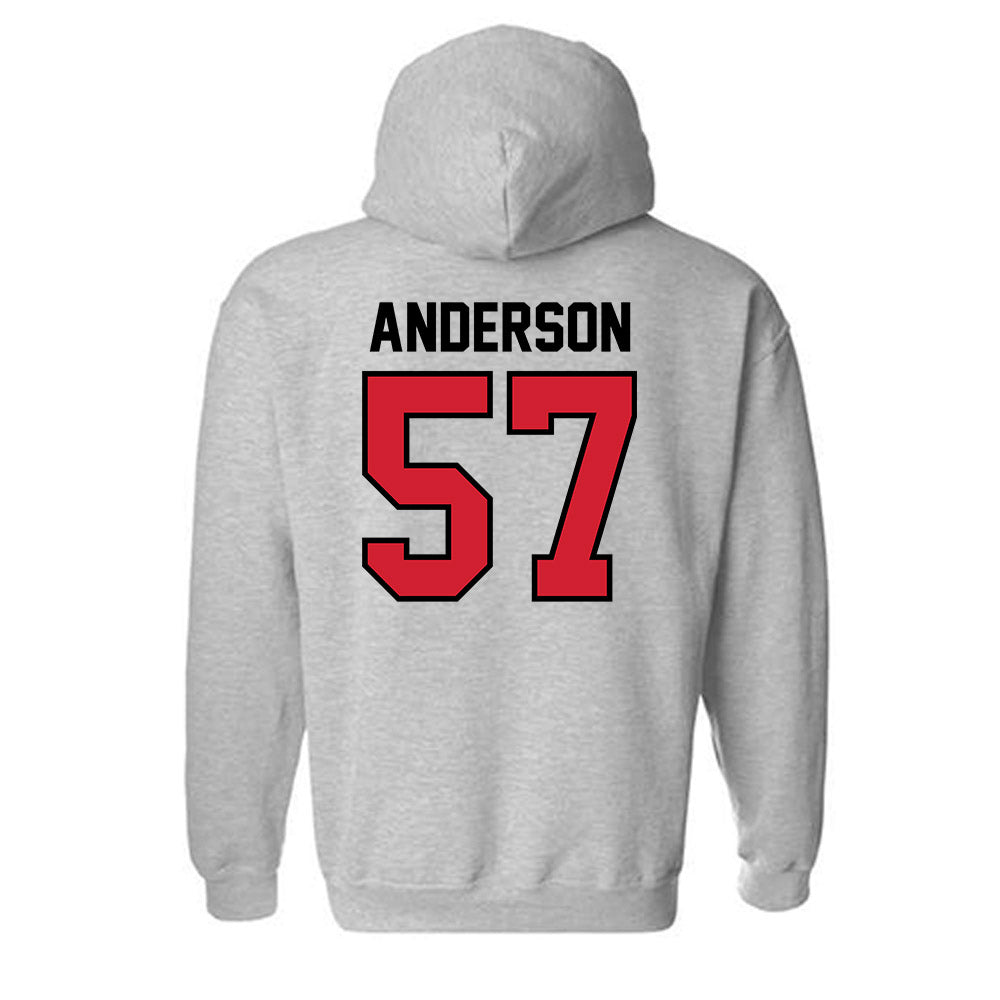 Valdosta State - NCAA Football : Wyatt Anderson - Classic Shersey Hooded Sweatshirt-1