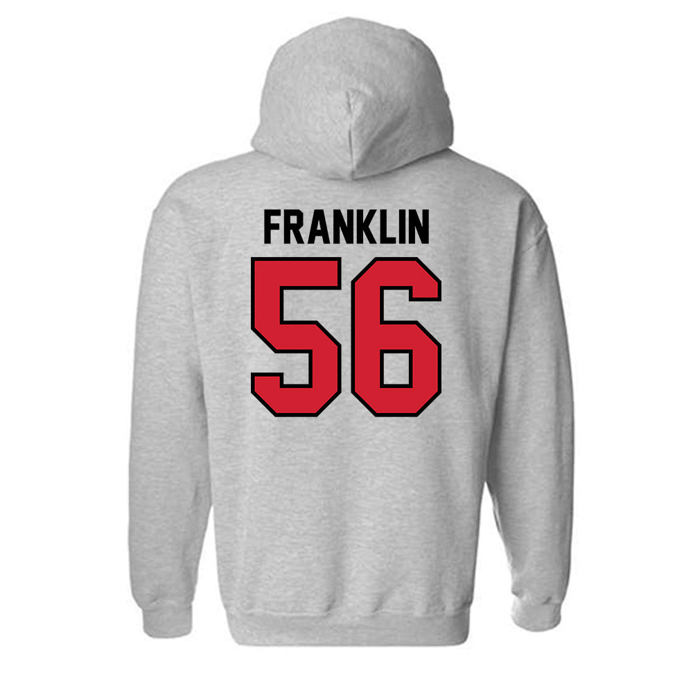 Valdosta State - NCAA Football : Javerius Franklin - Classic Shersey Hooded Sweatshirt-1
