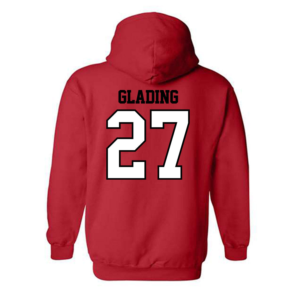 Valdosta State - NCAA Baseball : Pierce Glading - Classic Shersey Hooded Sweatshirt-1