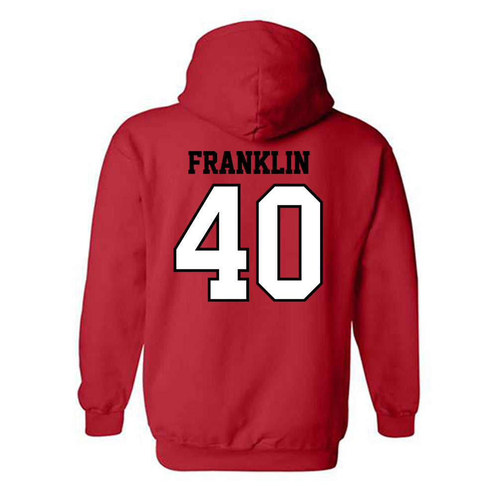 Valdosta State - NCAA Football : Javerius Franklin - Classic Shersey Hooded Sweatshirt-1
