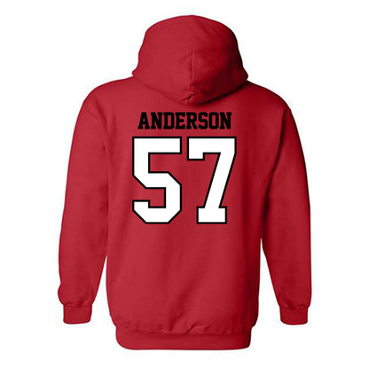 Valdosta State - NCAA Football : Wyatt Anderson - Classic Shersey Hooded Sweatshirt-1