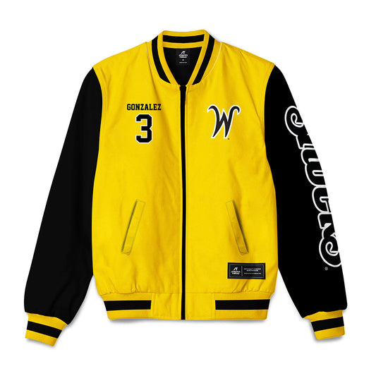 Wichita State - NCAA Baseball : Ethan Gonzalez - Bomber Jacket-0