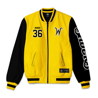 Wichita State - NCAA Baseball : Jace Miner - Bomber Jacket-0