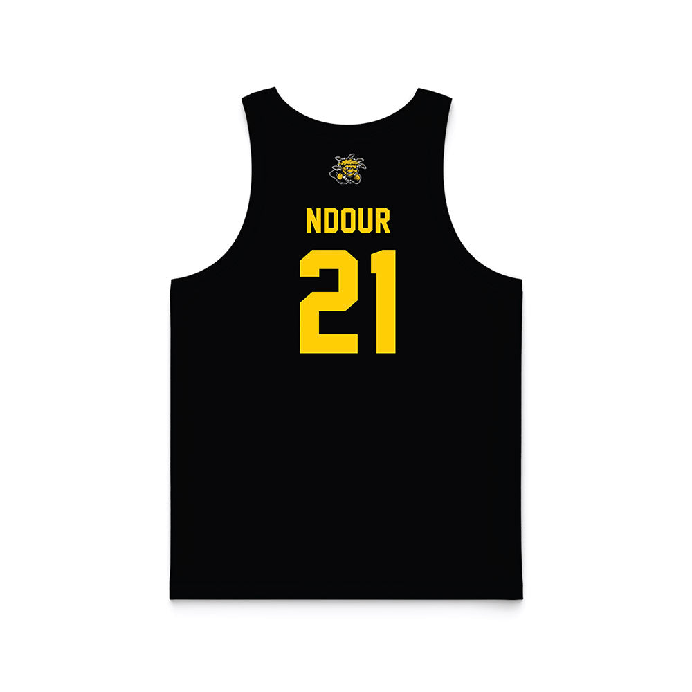 Wichita State - NCAA Women's Basketball : Aicha Ndour - Black Basketball Jersey-1