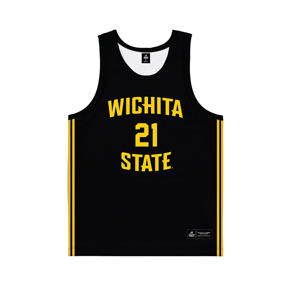 Wichita State - NCAA Women's Basketball : Aicha Ndour - Black Basketball Jersey-0