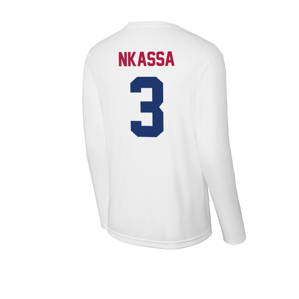 Detroit Mercy - NCAA Men's Soccer : Tom Nkassa - Activewear Long Sleeve T-Shirt-2